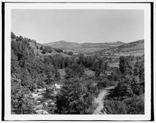 Mill River Valley from the bridge, Green Mtns., Vt., between 1900 and 1906. Creator: Unknown.