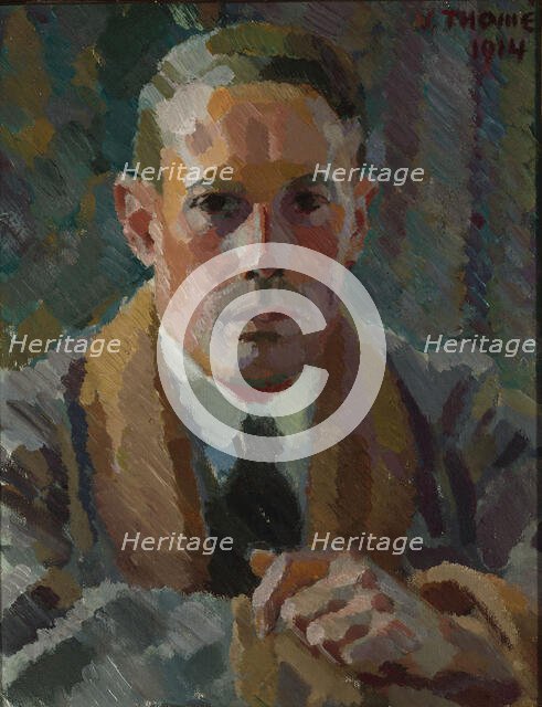 Self-Portrait, 1914. Creator: Verner Thome.