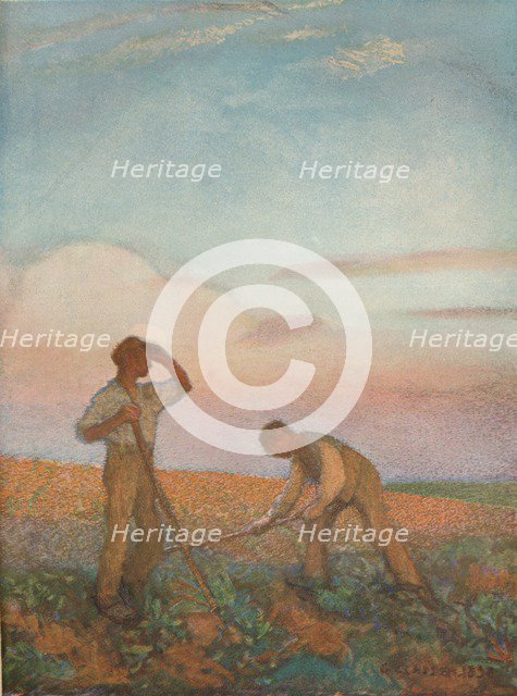 Hoeing, c1872-1911, (1911). Artist: George Clausen
