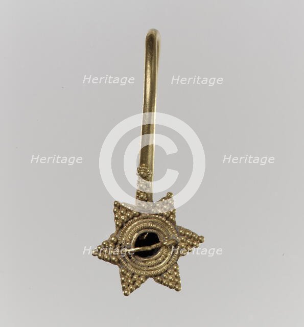 Earring, Langobardic or Byzantine, 6th-7th century. Creator: Unknown.