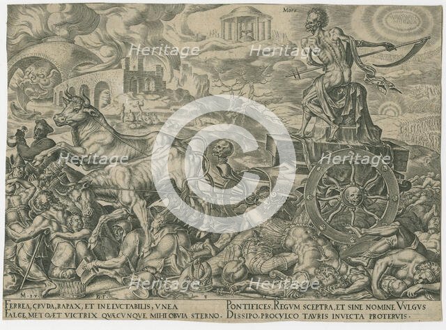 The Triumph of Death, c. 1565. Creator: Galle, Philipp (Philips) (1537-1612).