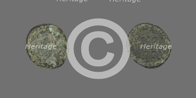 Coin Depicting the Hero Herakles or the God Dionysos (?), 3rd century BCE and later. Creator: Unknown.