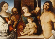 Madonna and Child with Saints, c1510-1515. Creator: Francesco Zaganelli.