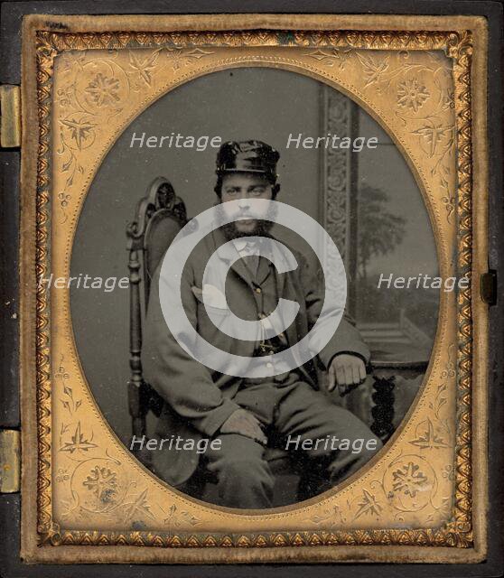 Portrait of a Soldier, 1860s. Creator: Unknown.