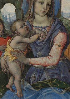 Madonna and Child with Saint Joseph and an Angel. Creator: Raffaellino del Garbo.