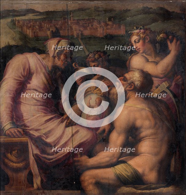 Allegory of San Giovanni Valdarno, 1563-1565. Artist: Vasari, Giorgio (1511-1574)