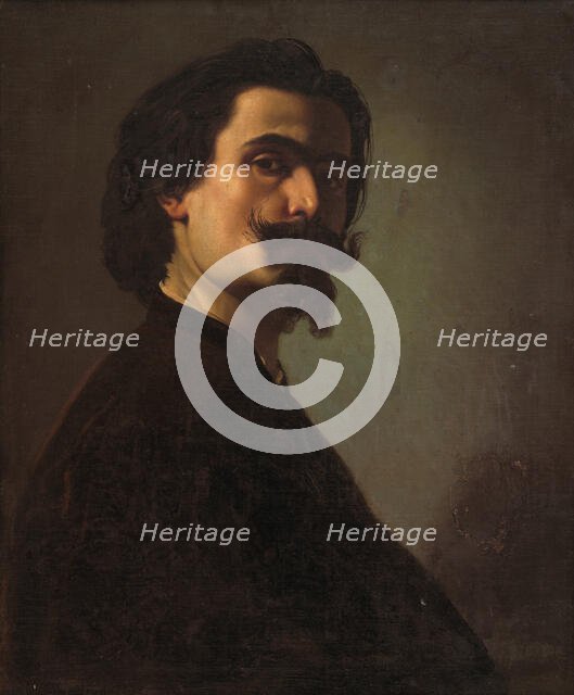 Portrait of Jakab Marastoni, 1856. Creator: Frantisek Klimkovic.