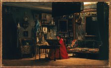 Princess Mathilde (1820-1904) in her studio, rue de Courcelles, c1860. Creator: Charles Giraud.