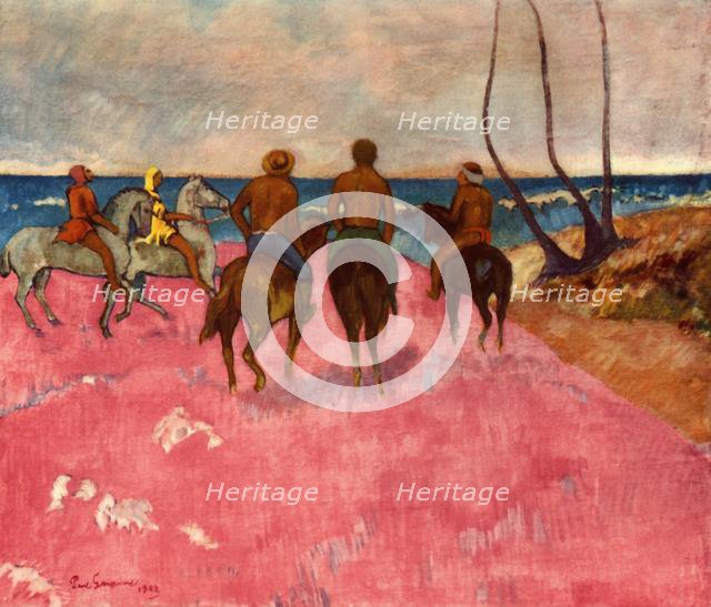 'Horsemen on the Shore', 1902, (1937).  Creator: Paul Gauguin.