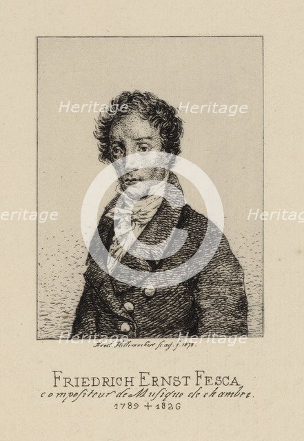 Portrait of the composer Friedrich Ernst Fesca (1789-1826).