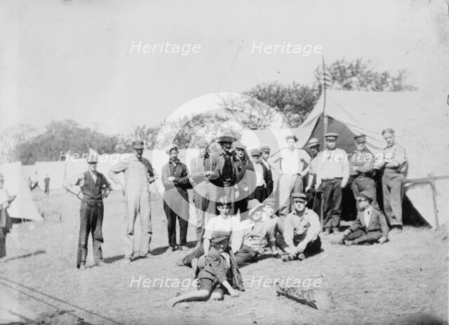 Penn. [i.e., Pennsylvania] coal strike - some of the 500 in Atlantic camp, between c1910 and c1915. Creator: Bain News Service.