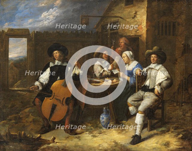 Music-Making Company, from c.1655 until 1660. Creator: Gillis van Tilborgh the Younger.