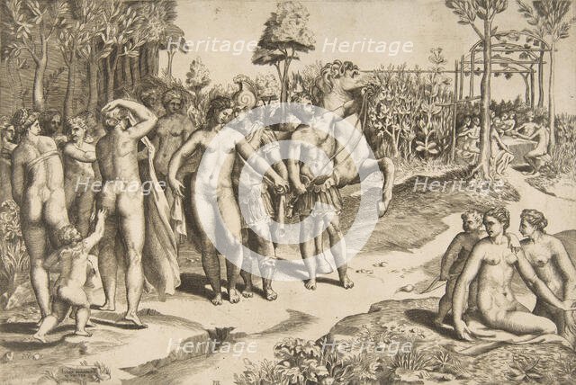 Alexander and Roxana, 1531-76. Creator: Giulio Bonasone.