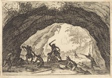 Soldiers Attacking Robbers, c. 1617. Creator: Jacques Callot.