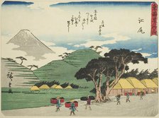 Ejiri, from the series "Fifty-three Stations of the Tokaido (Tokaido gojusan tsugi)..., c. 1837/42. Creator: Ando Hiroshige.