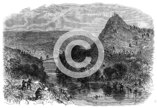 Fight at Waiari, on the Mangapiko River, New Zealand, on the 11th of February, 1864. Creator: Unknown.