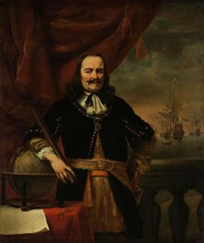 Michiel de Ruyter as Lieutenant-Admiral, 1667. Creator: Ferdinand Bol.