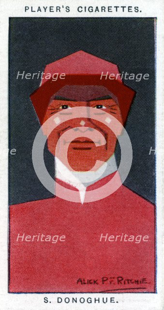 Stephen Donoghue, Jockey and trainer, 1926.Artist: Alick P F Ritchie
