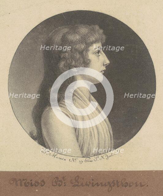 Elizabeth Livingston, 1797. Creator: Charles Balthazar Julien Févret de Saint-Mémin.