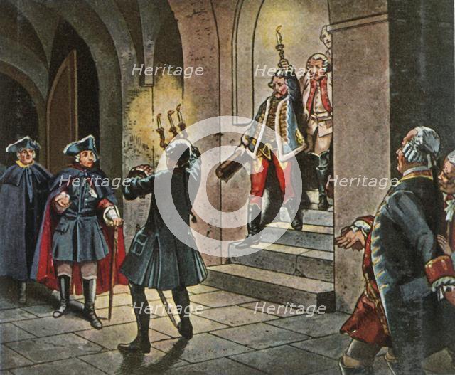 'Bild 76: Friedrich Der Grosse Im Schloss Lissa. 5. Dezember 1757', 1936. Creator: Unknown.