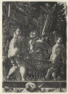 Angels Carrying the Emblems of the Passion, 1533. Creator: Master H. L. (German).