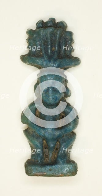 Amulet of the God Pataikos wearing Atef Crown, Egypt, Third Intermediate Period-Late Period... Creator: Unknown.