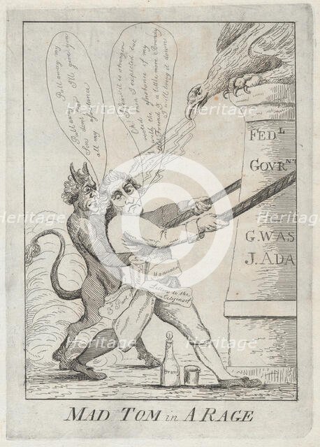 Mad Tom in a Rage, 1801., 1801. Creator: Anon.
