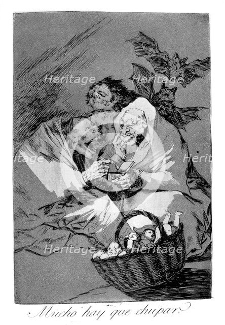 'There is plenty to suck', 1799. Artist: Francisco Goya