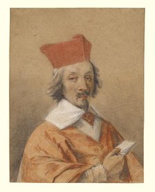 Portrait of Armand-Jean du Plessis, Cardinal de Richelieu, about 1632-1634. Creator: Simon Vouet.