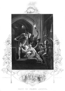 The death of Prince Arthur (1187-1203), 19th century.Artist: J Rogers