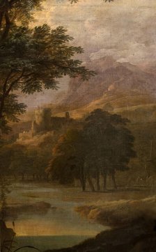 Landscape With Castle In Distance, 1725. Creator: School of Jacques Rousseau.