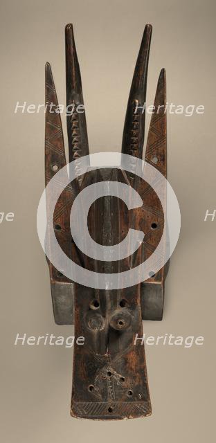Helmet Mask , mid-late 1800s. Creator: Unknown.