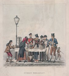 'Street Breakfast', London, 1825.  Artist: G Hunt