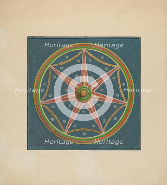 Zoar Ceiling Ornament, c. 1938. Creator: Fritz Boehmer.