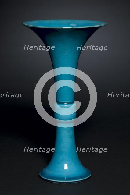 Beaker Vase in Form of Archaic Gu, 1662-1722. Creator: Unknown.