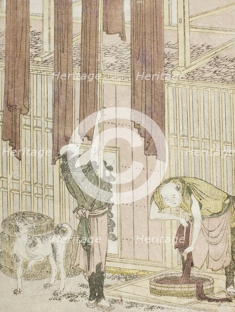 Dyers, c1802. Creator: Hokusai.
