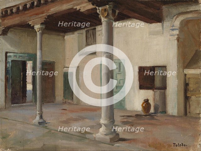 Courtyard in Toledo, 1881. Creator: Albert Edelfelt.