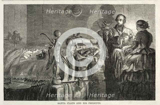 Santa Claus and his Presents, 1858. Creator: Winslow Homer (American, 1836-1910).