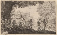 Bacchanal with a Dancing Couple on the Right. Creator: Willem Basse.