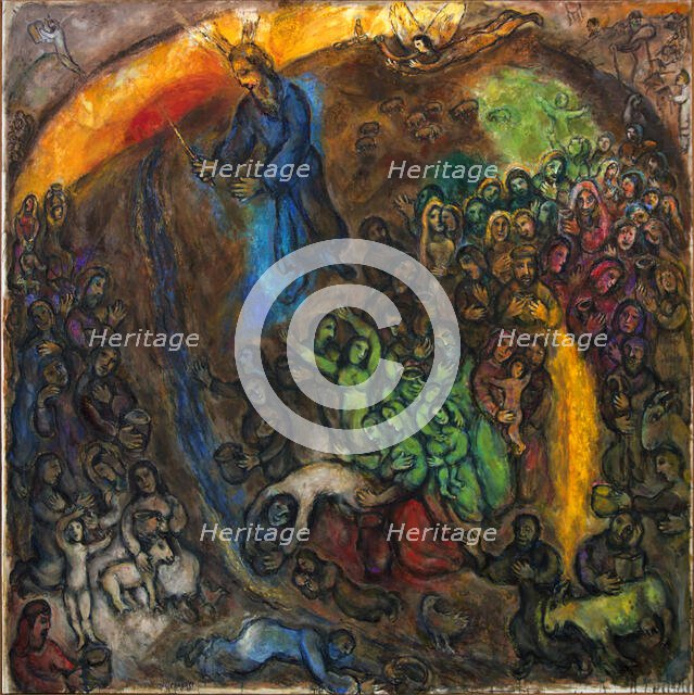 Le frappement du rocher (Moses Striking Water from the Rock), 1960-1966. Creator: Chagall, Marc (1887-1985).