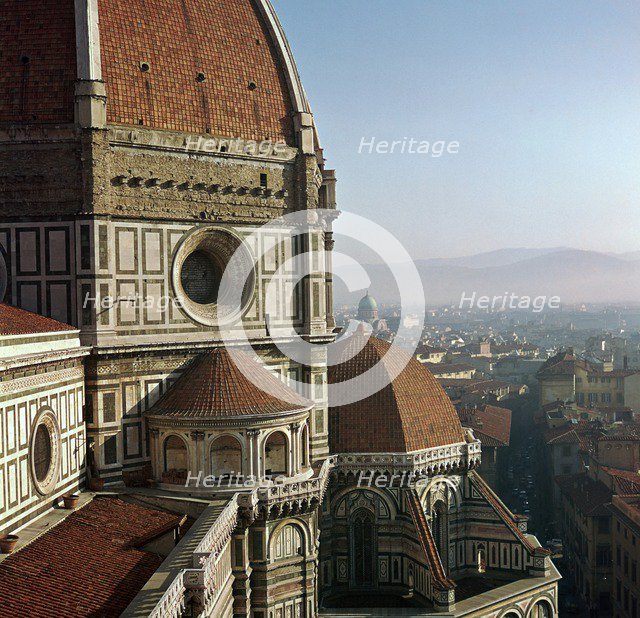 The south side of the Basilica di Santa Maria del Fiore in Florence, 15th century. Artist: Arnolfo di Cambio