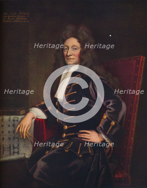 'Sir Christopher Wren', 1711. Artist: Sir Godfrey Kneller.