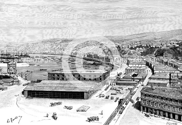 Valparaiso, Chile, 1895.Artist: Maynard