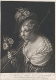 Portrait of Helena Fourment, 1780. Creator: William Dickinson.