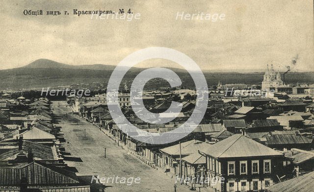 General view of the city of Krasnoyarsk, 1905. Creator: Unknown.