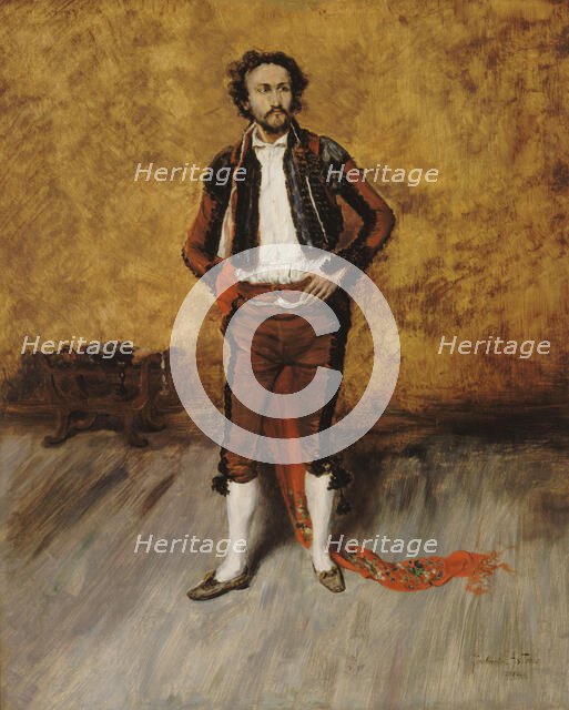 Bullfighter in costume, 1880.  Creator: Zacharie Astruc.