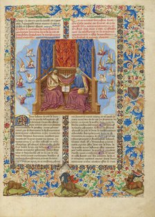 The Trinity, about 1440-1450. Creator: Master of the Oxford Hours.