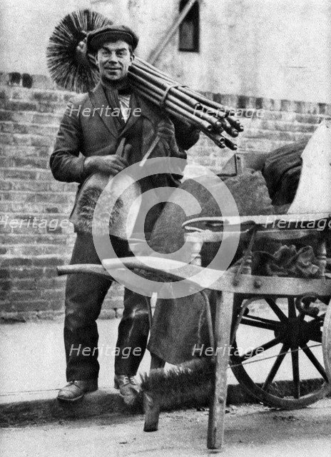 Chimney sweep, London, 1926-1927.Artist: McLeish