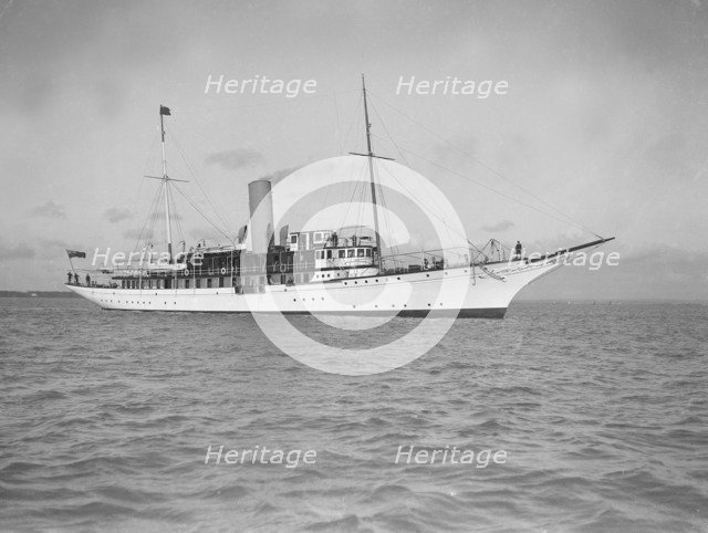 The steam yacht 'Marynthea', 1911. Creator: Kirk & Sons of Cowes.