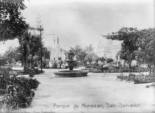 El Salvador- Park Scene In San Salvador, 1911. Creator: Harris & Ewing.